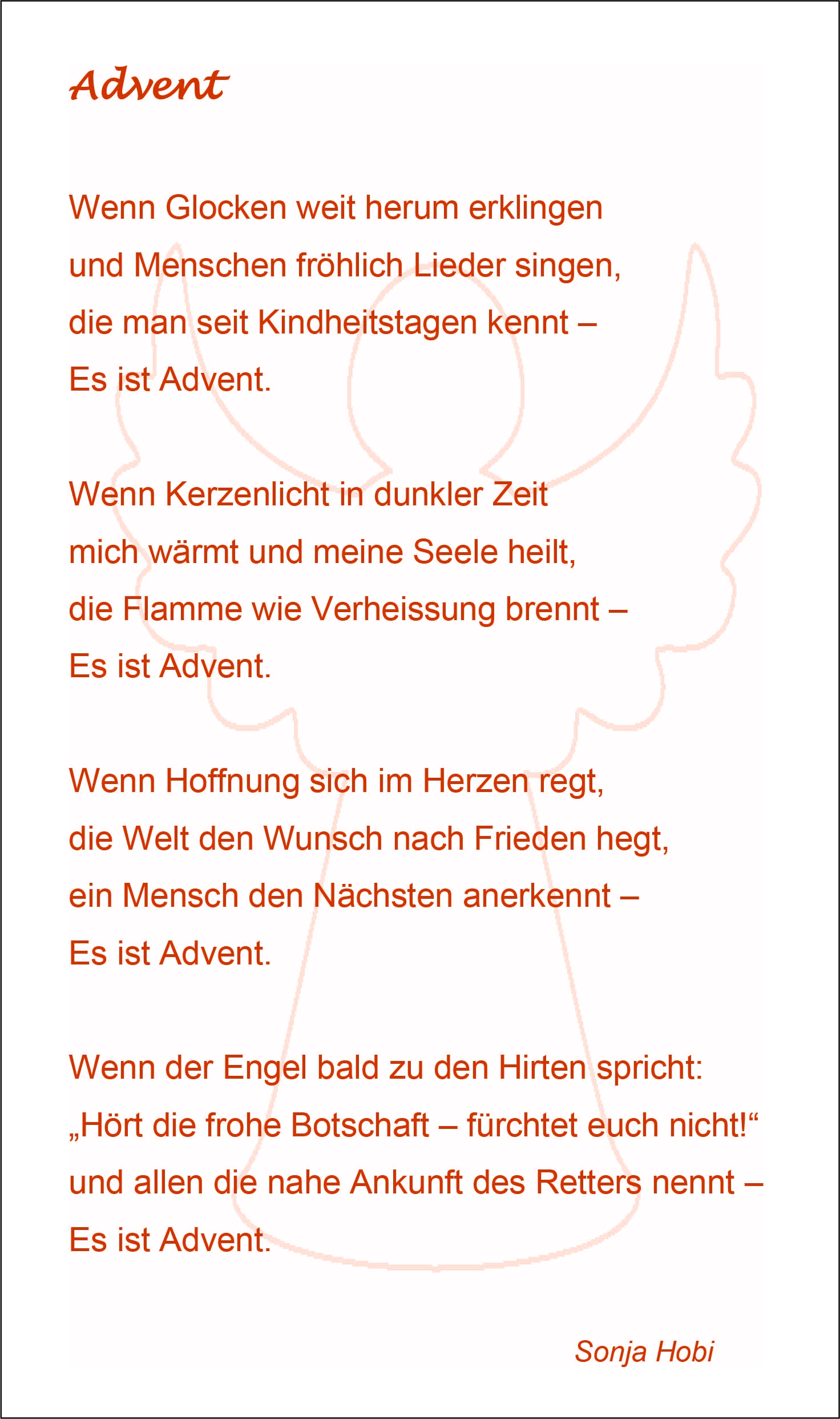 Adventsgedicht